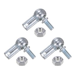 Kozelo 3 Pcs CS13 Angle Ball Joint - [M8 Left Hand Thread] A3 Steel Ball Socket Universal Joints for Automotive, Hinged Door