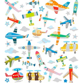 Planes Fancy Stickers Kids Crafts, Card Making, Glitter, Foiled 29085