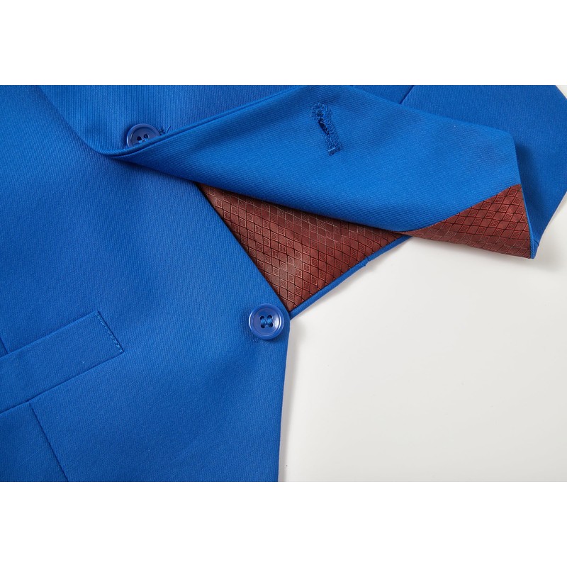 Lycody Chaleco de 3 botones para niños, Azul Real, 2