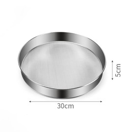 12 Inch Sieves Fine Mesh Strainer Stainless Steel Sifter Round Flour Sieve for Baking Straining Powdering