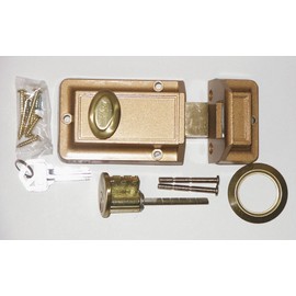 Kaba Ilco Auxiliary Lock, Jimmyproof, Bronze