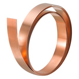 QUARKZMAN Copper Sheet Copper Foil Copper Plate Copper Matte Copper Sheet Metal Foil Polished Copper Sheet Roll Metal Foil Plate 1000 mm x 10 mm x 0.8 mm