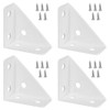 Corner Brackets 66mm x 66mm Triangle Corner Braces Connector Metal