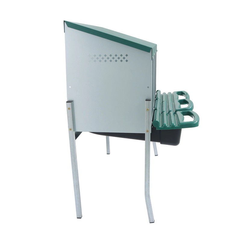 LABLT Chicken Nesting Box With Metal Legs 3 Holes Nesting