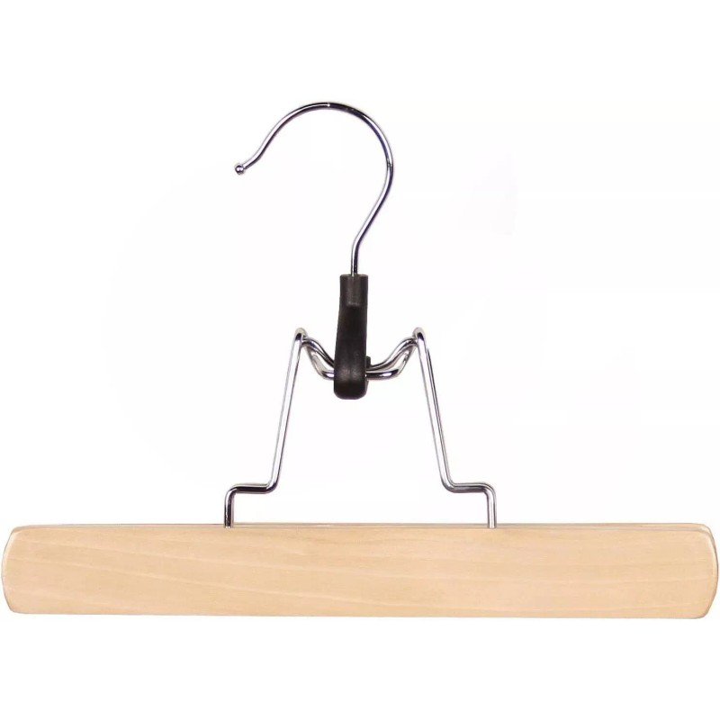 Richards Natural Wood Pants Hangers Set Of 6 Non Slip