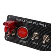 Toggle Switch Ignition 5 in 1 12V 40A Carbon Fibre
