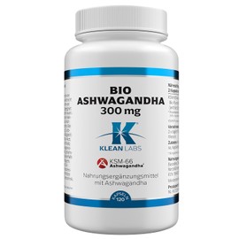 Ashwagandha Bio Wurzel-Extrakt 300 mg | Klean-Labs