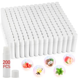 DMSKY Lip Balm Bulk Unlabeled 200 Pack, Natural Ingredients Vitamin E Shea Butter, Custom Chapstick Bulk For Party Favors & Wedding Favors