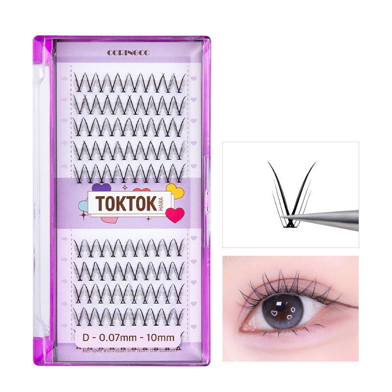 Coringo [Corinco 2 sets] Thick strand eyelashes natural daily /