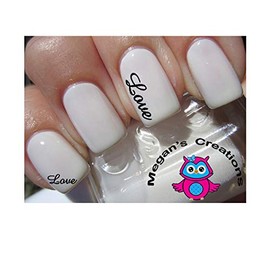 General Nail Decals - Love Word Nail Art Decals