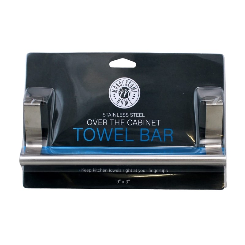 Dependable Industries Over The Cabinet Towel Bar Stainless Steel Mounts