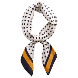 CODCOS 27.5 Inch Silk Feeling Scarf for Women Square Satin Head Scarf Hair Wrap Bandana, A031, 27.5-inch 1PACK