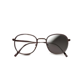 WFGGEH Photo-grey glasses Myopia glasses Men's and women's Fashionable glasses (Brown, -3.5, Diopters)