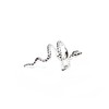 Gold/Silver 925 Sterling Silver Snake Conch Ear Cuff (Silver Left)