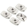 sourcing map Pack of 10 Sliding T-slot nuts, M3 thread