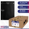 55 Gallon Trash Bags Heavy Duty – Large Black Contractor