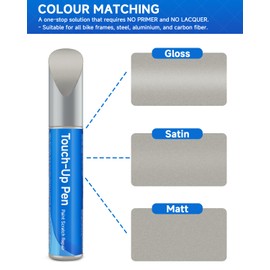 Concrete Satin(#D0D0D0) Bike Touch Up Paint Compatible with Giant Exact Match Bike Paint for Scratched or Chipped Bike Frames