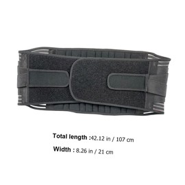 Healeved 1pc Sports Waist Belt Relaxant Equipment Zipper Breathable Stretcher Snatcher Machine Lumbar Workout Glute Lifting Trainer Men Belts But Belt Brace Latex Silk 5% Black