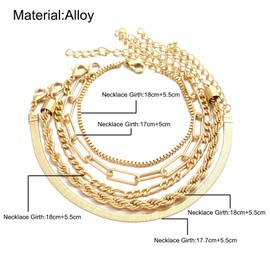 Ryaupy Pack of 5 Women's Gold Silver Bracelets Adjustable Bracelet Set Stackable Figaro Cuban Snake Chain Bracelet Gold Bracelet Jewellery for Women