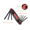 sourcing map 2pcs Folding Torx Wrench T9-T40 8 in 1