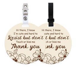 PLIGREAT 2 Pcs Stop Touching Baby Signs Dont Touch Or Kiss Baby Hanging Signs Plaques for Newborn Baby Girl Boy Preemie Car Seat Baby Carriers Stroller Tags with Hanging Strap and Clip