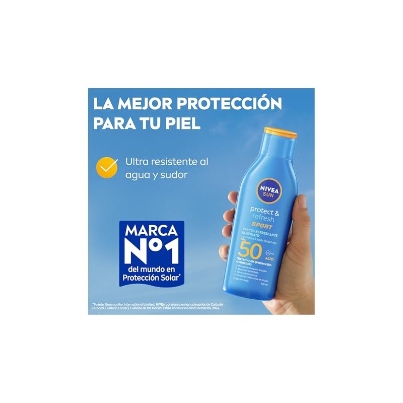 Protector Solar Corporal Nivea Sun Protect Refresh Sport Loción Fps