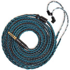 KBEAR ST16 Plus Long IEMs Earphone Cable with QDC-Type Pin for KZ ZSN/ZSN PRO/EDX PRO/ZS10 PRO/ZSN PRO X/ASX/ZSX/ZAS/ZVX/AS16/DQ6/DQS/ASX/D-Fi/Krila/PR1 PRO/PR2/ZEX CCA CRA/C12/C10 PRO (QDC 4.4MM)