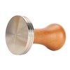 Coffee Tamper Solid Wood Handle Stainless Steel Easy to Use