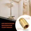 2 Pcs Shower Head Extension Arm Brass G1/2 Male to