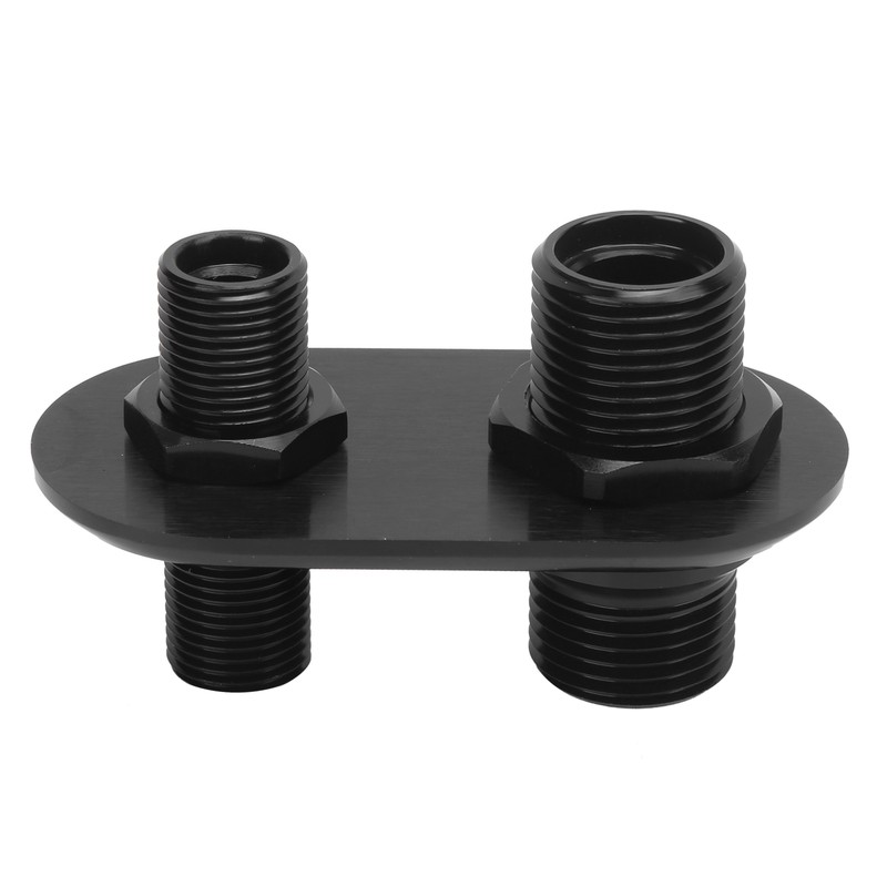 Car 2‑Port Air Conditioner Bulkhead Connector Universal Modification Replacement for