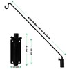 MIXXIDEA 2 Packs Heavy Duty Extended Reach Wall Mounted Deck
