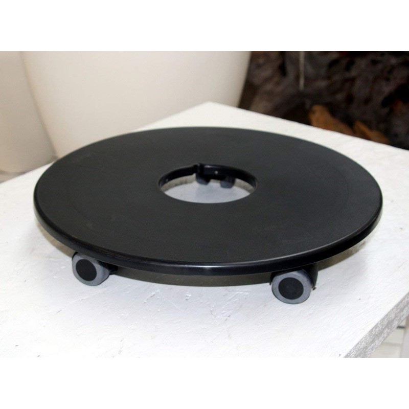 LECHUZA CLASSICO 43 rolling base, QUADRO 43, PURO 50 black