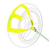 MOTO4U Universal Motorcycle Rear Wheel Tie down Strap (Fluorescent green)
