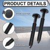 Blulu 18 Pcs 3 Inch Vinyl Shutter Fastener Window Panel