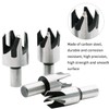 15 PCS Countersink Drill Bit Set, Woodworking Chamfered Set,1/4 Inch