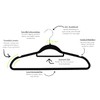 ZAKUTO Velvet Hangers 50 Pack - Heavy Duty, Multipurpose, Non