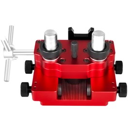 PUZZLEDEER Sight Pusher, High Precision Sight Pusher Tool with Rotatable Sight Prong,Sight Adjustment Tool,Aluminum Sight Removal Tool Red