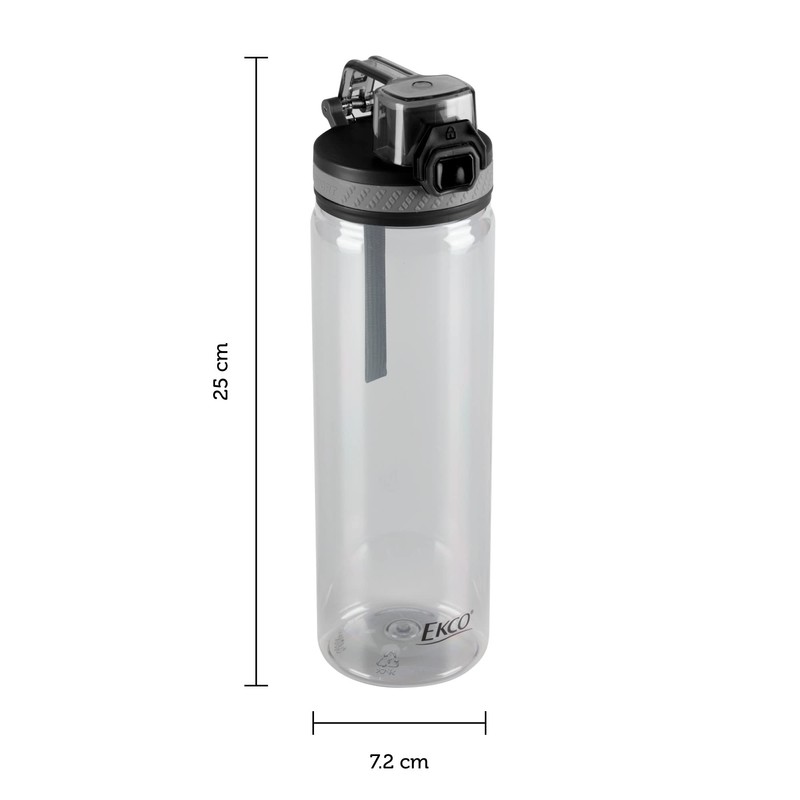 Botella Para Agua de 750 ml Ekco, con Tapa Fliptop