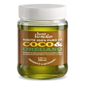 Aceite De Coco Y Orégano Prensado En Frío 100 Natural 250ml                                                                                           