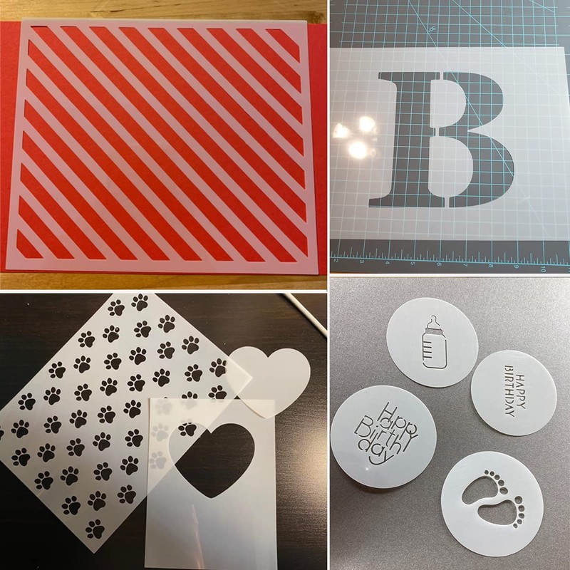 10 Pcs 10 Mil Blank Mylar Stencil Sheets, 12 x