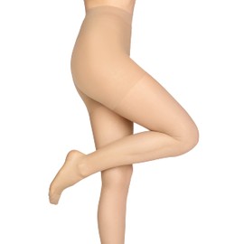 LORES Medica Relaxing Women's Light Legs 70 Denier Graded Compression Tights, Mink