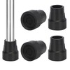 YF 1-Inch Non-Slip Rubber Cane Tips, 4 Pack Replacement Tips