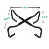 AGOEIN 9.44" Cast Iron Black Finish Folding Dutch Oven Lid