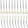 Lsgoodcare 10Pcs 6.3MM 8 Pin Electrical Automotive Wire Connector Kits