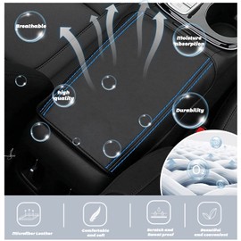 SHAOHAO Car Armrest Cover for 2022 2023 2024 Hyundai Santa Cruz Accessories 2022 2023 2024 Santa Cruz SE/SEL/Night/SEL Premium/Limited Center Console Cover Armrest Protector Elbow Arm Rest Comfort Pad