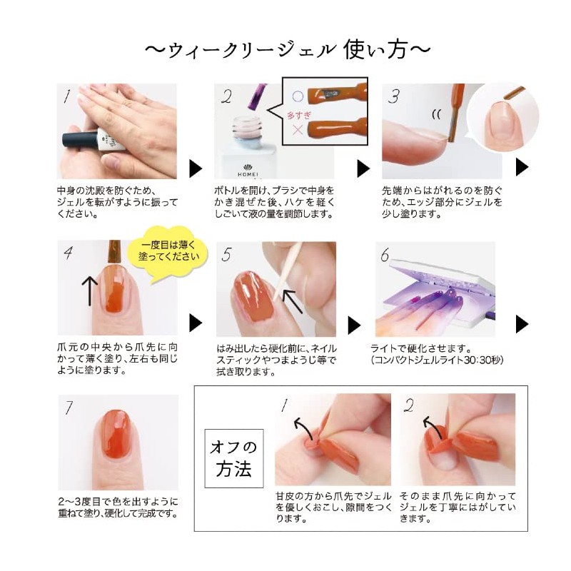 Homei NE-180 Weekly Gel for Gel Nails
