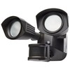 Nuvo 65/213 LED Dual-Head Security Light, 3000K, Motion Sensor, Bronze