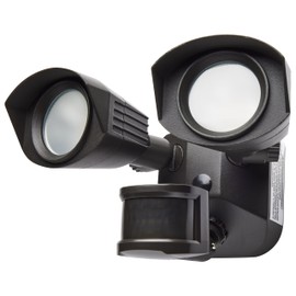 Nuvo 65/213 LED Dual-Head Security Light, 3000K, Motion Sensor, Bronze