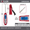 Taylor Digital Waterproof Thermometer with Bright Blue Backlight for Kitchen,