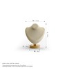 Oirlv Solid Wooden Necklace Display Bust Premium Necklace Display Stand